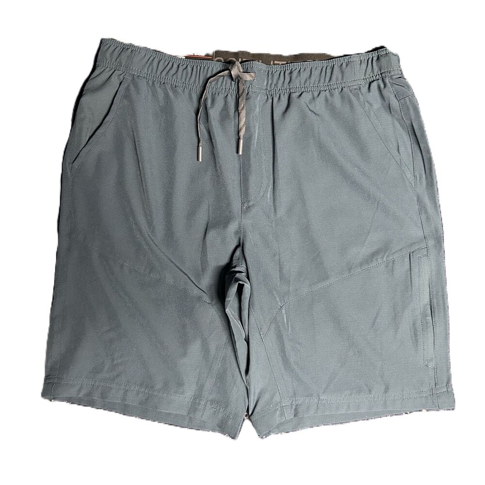 Gerry men's pull on trail short blue size large with 9" inseam